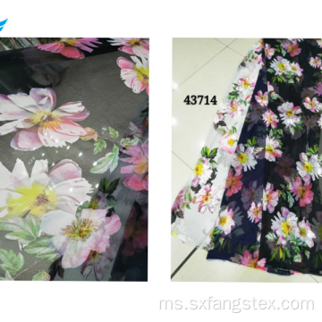 Fabrik Musim Panas Chiffon Custom Printed Digital Printed